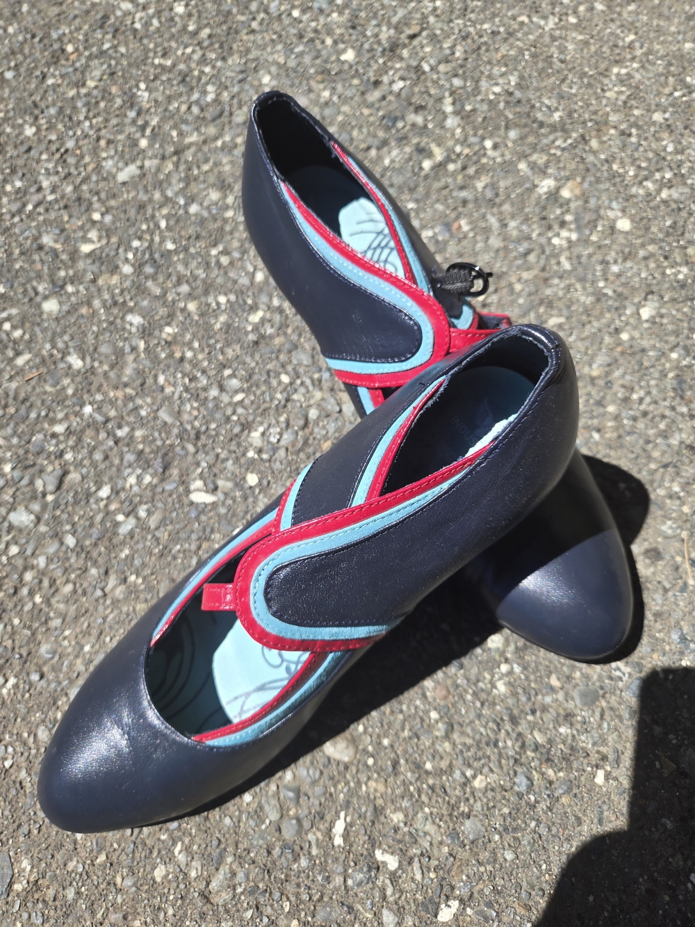 Women’s Navy 2" Heel with Red & Light Blue Trim